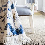 INDIAN ARBRE Fabric – HYACINTH | Schumacher | Wallpaper Twin INDIAN ARBRE fabric HYACINTH color by Schumacher