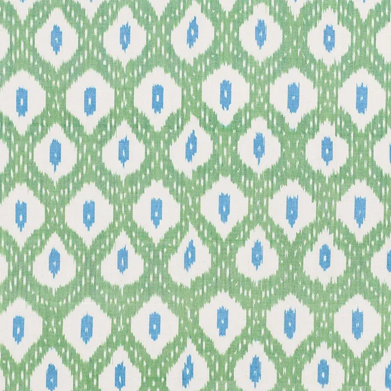 INDIO IKAT fabric GREEN color by Schumacher