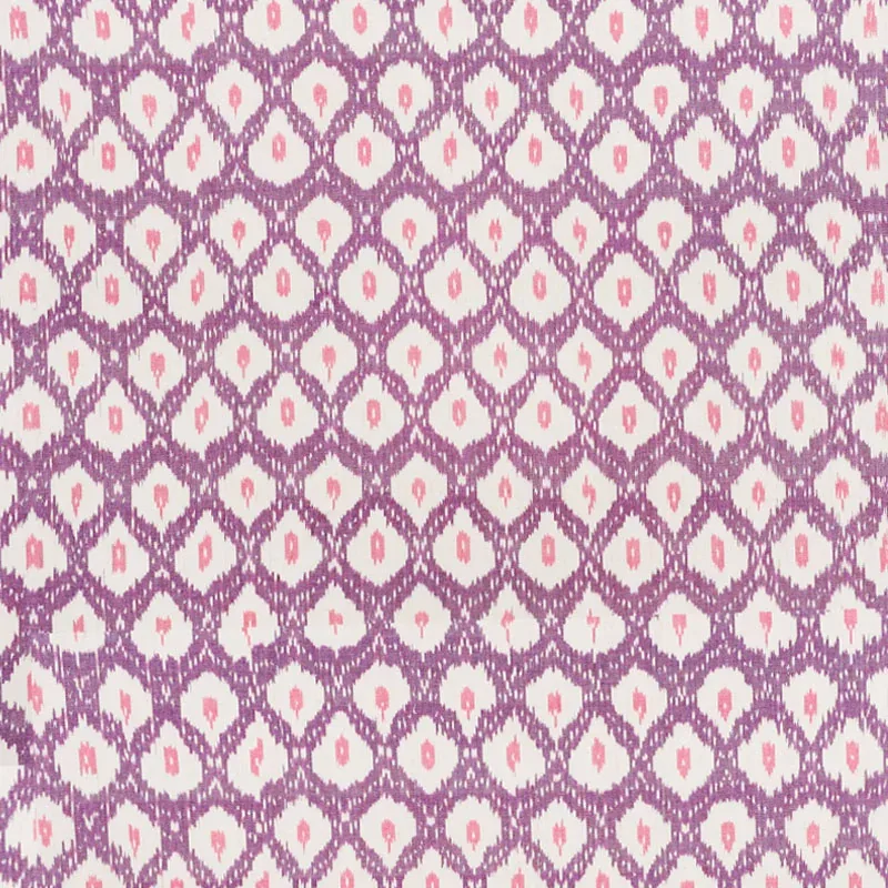 INDIO IKAT fabric PURPLE color by Schumacher