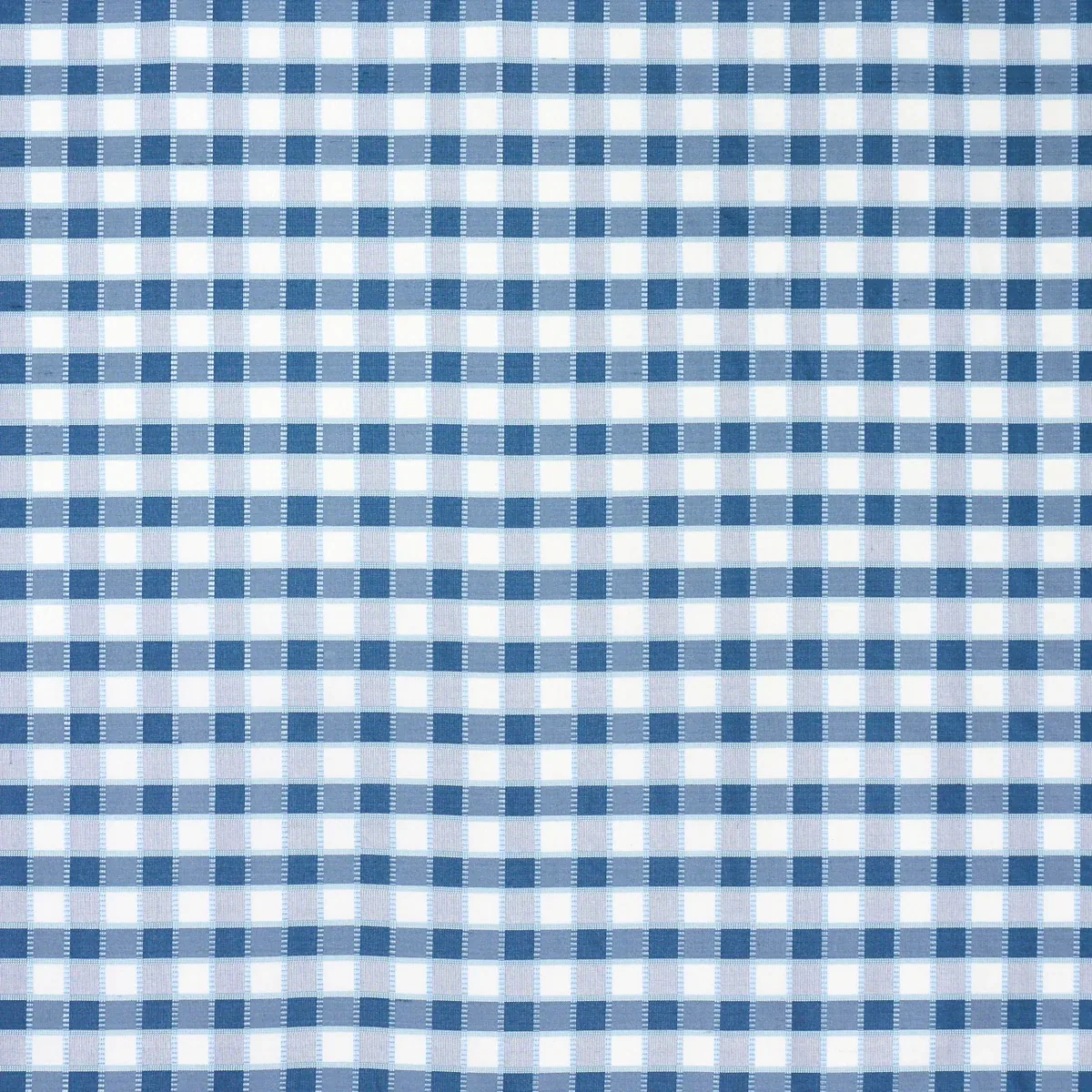 INGRID SILK CHECK Fabric – BLUE | Schumacher | Wallpaper Twi INGRID SILK CHECK fabric BLUE color by Schumacher