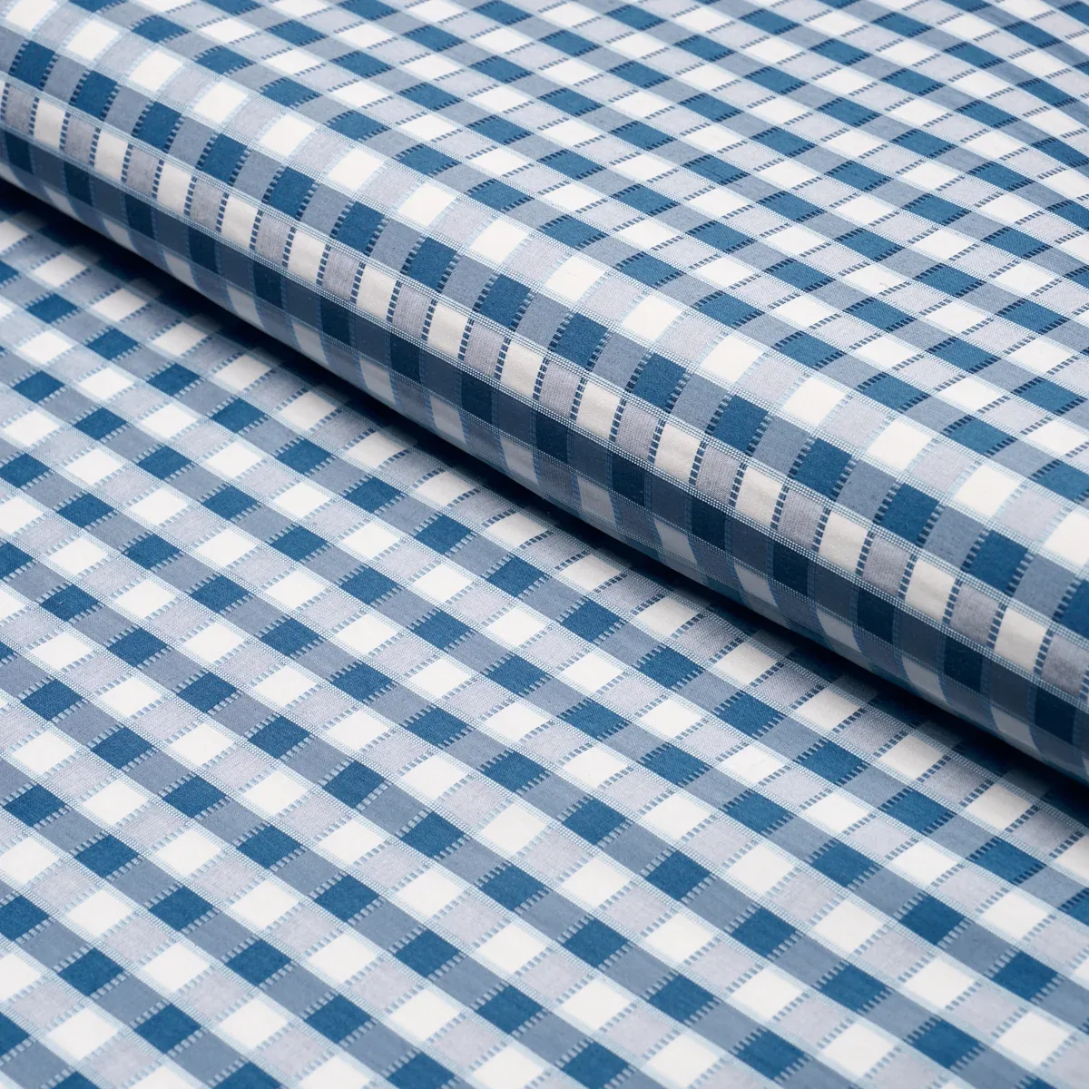 3453004 | INGRID SILK CHECK – BLUE