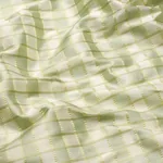 INGRID SILK CHECK fabric SEASPRAY color by Schumacher
