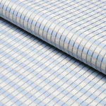 INGRID SILK CHECK Fabric – SKY | Schumacher | Wallpaper Twin INGRID SILK CHECK fabric SKY color by Schumacher