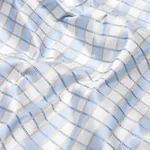 INGRID SILK CHECK Fabric – SKY | Schumacher | Wallpaper Twin INGRID SILK CHECK fabric SKY color by Schumacher