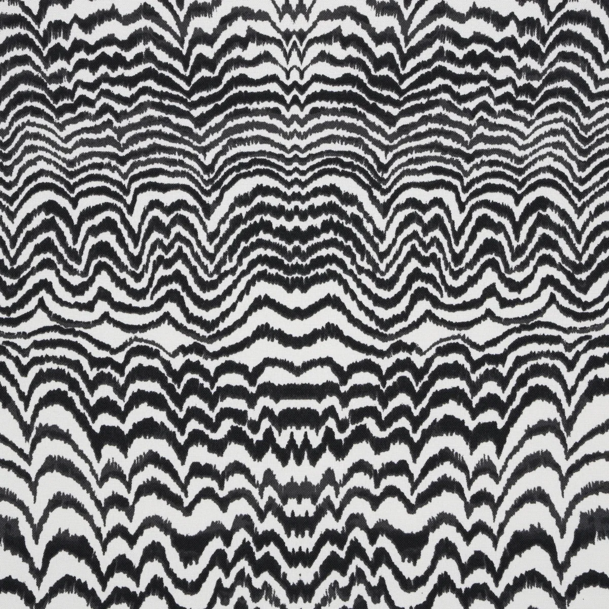 INK WAVE PRINT INDOOR/OUTDOOR fabric BLACK color by Schumacher