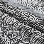 INK WAVE PRINT INDOOR/OUTDOOR fabric BLACK color by Schumacher