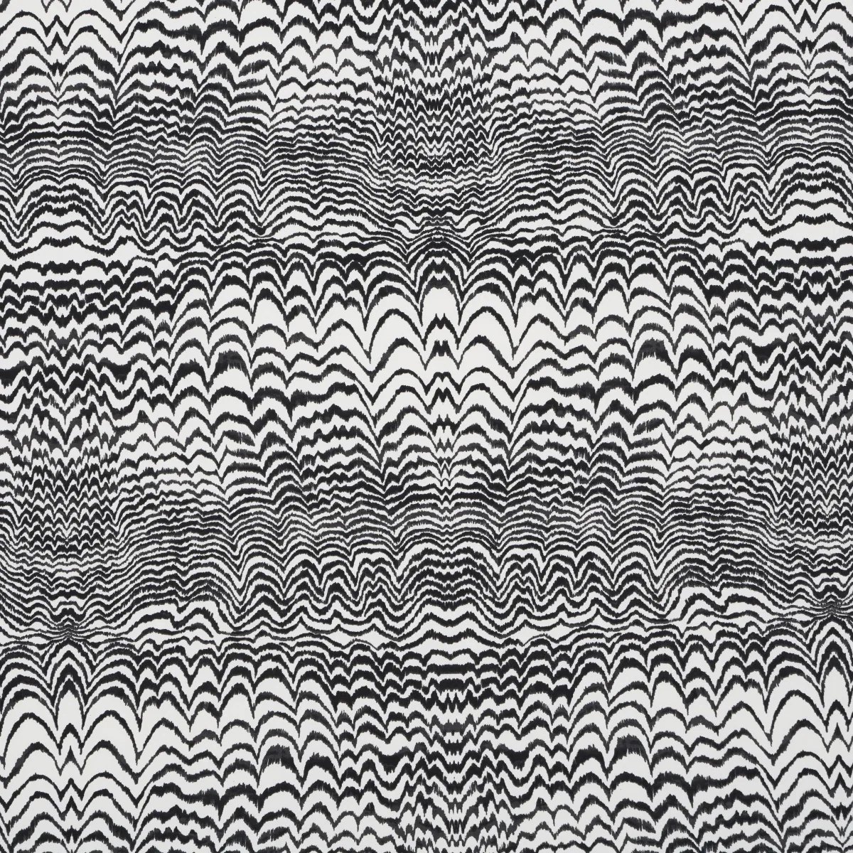 INK WAVE PRINT INDOOR/OUTDOOR fabric BLACK color by Schumacher