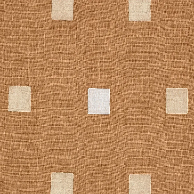 INKWELL HAND BLOCK fabric CAMEL color by Schumacher