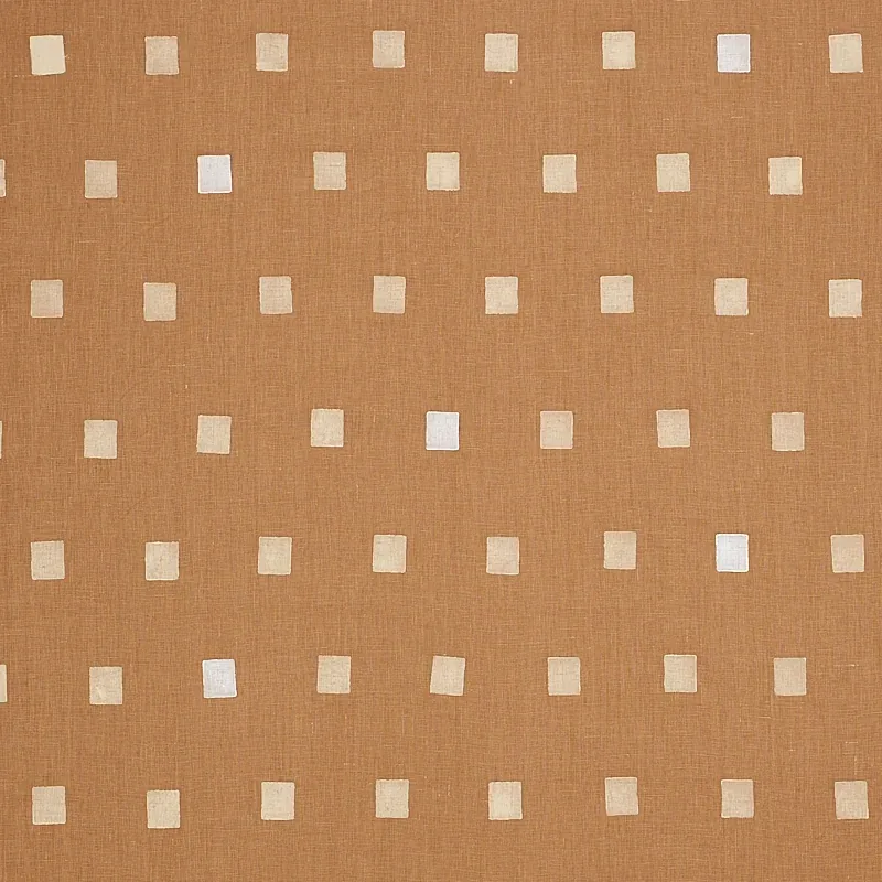 INKWELL HAND BLOCK fabric CAMEL color by Schumacher
