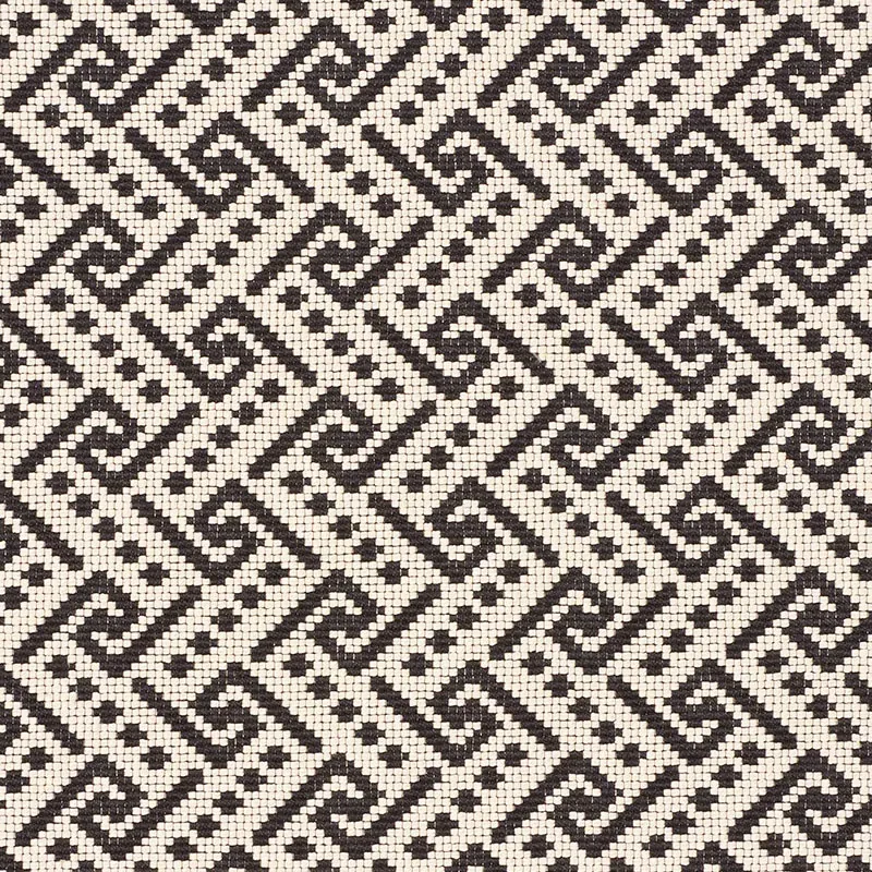 IONIC WEAVE fabric BLACK color by Schumacher