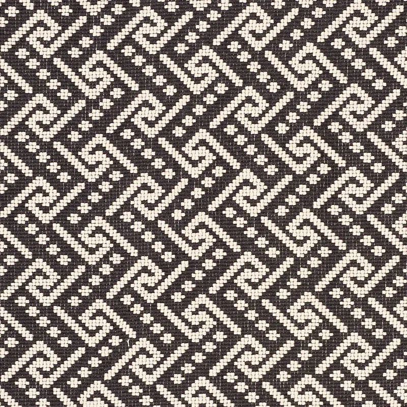 IONIC WEAVE fabric BLACK color by Schumacher