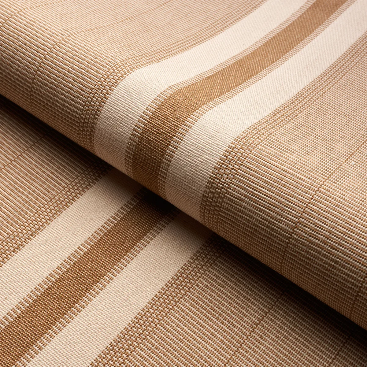 IPALA HAND WOVEN STRIPE fabric CARMEL color by Schumacher