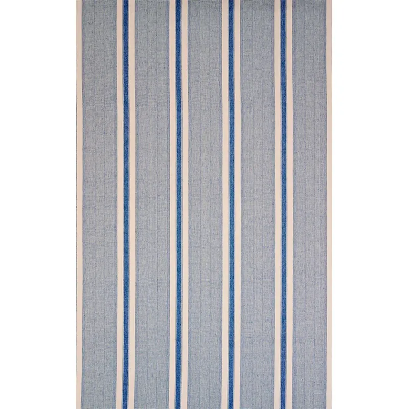 IPALA HAND WOVEN STRIPE fabric OCEAN color by Schumacher