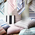 IPALA HAND WOVEN STRIPE fabric OCEAN color by Schumacher