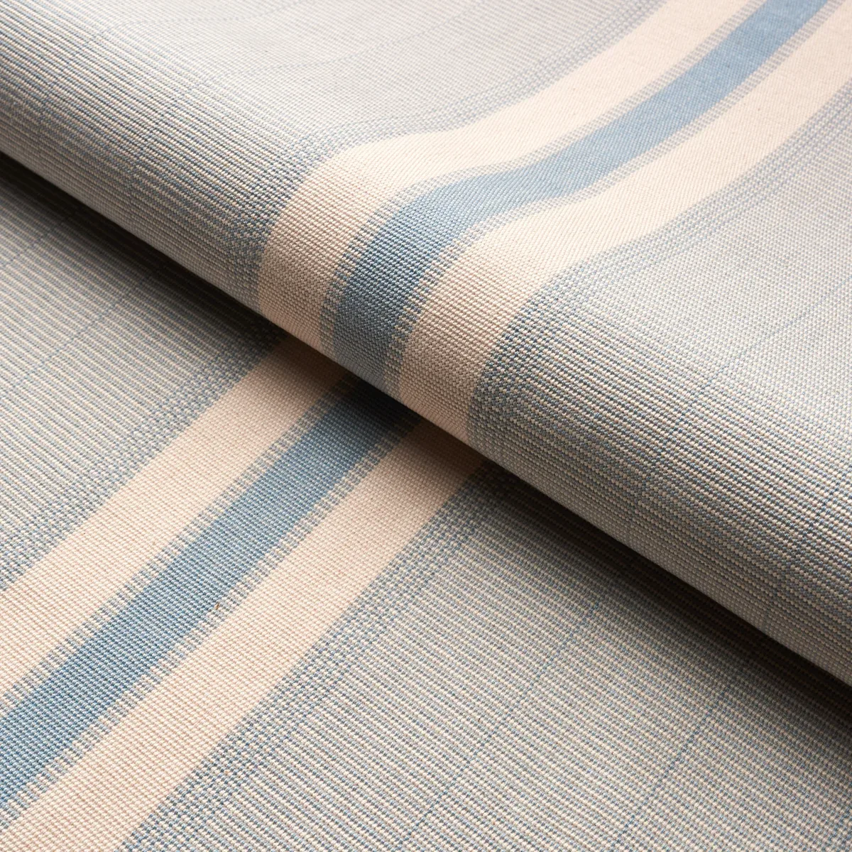 IPALA HAND WOVEN STRIPE Fabric – SKY | Schumacher | Wallpape IPALA HAND WOVEN STRIPE fabric SKY color by Schumacher