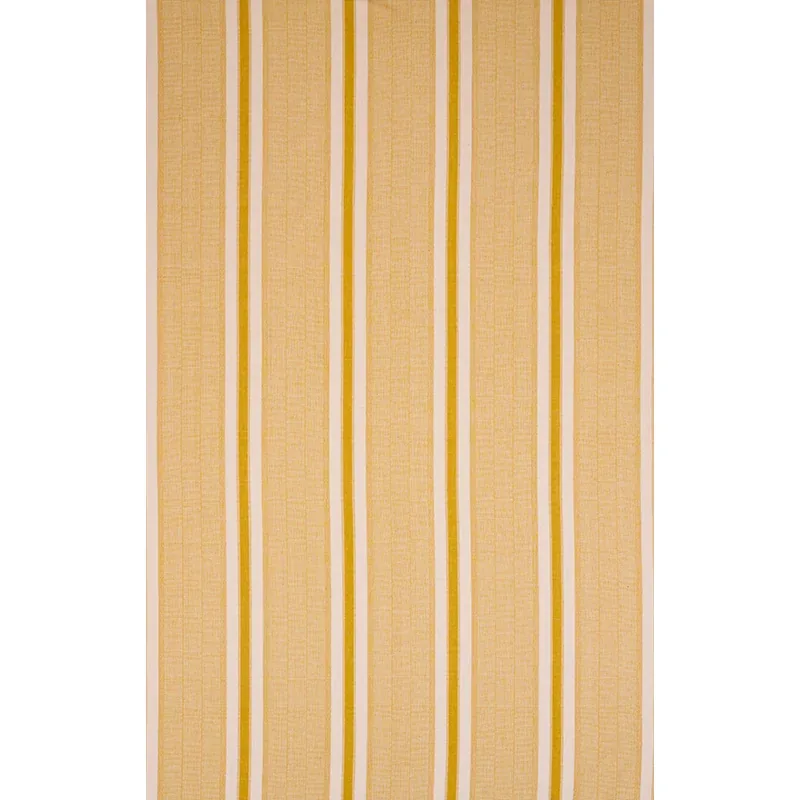 IPALA HAND WOVEN STRIPE fabric YELLOW color by Schumacher