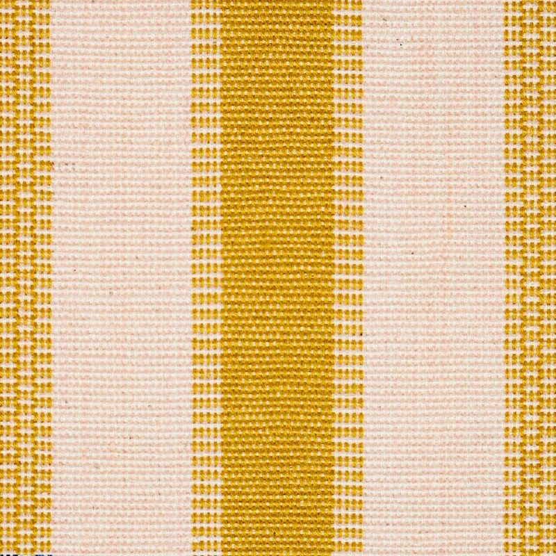 IPALA HAND WOVEN STRIPE fabric YELLOW color by Schumacher