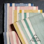 IPALA HAND WOVEN STRIPE fabric YELLOW color by Schumacher
