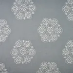 ISLA HAND EMBROIDERY fabric SKY color by Schumacher