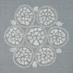 ISLA HAND EMBROIDERY fabric SKY color by Schumacher