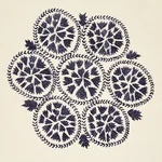 ISLA HAND EMBROIDERY Fabric – SLATE | Schumacher | Wallpaper ISLA HAND EMBROIDERY fabric SLATE color by Schumacher