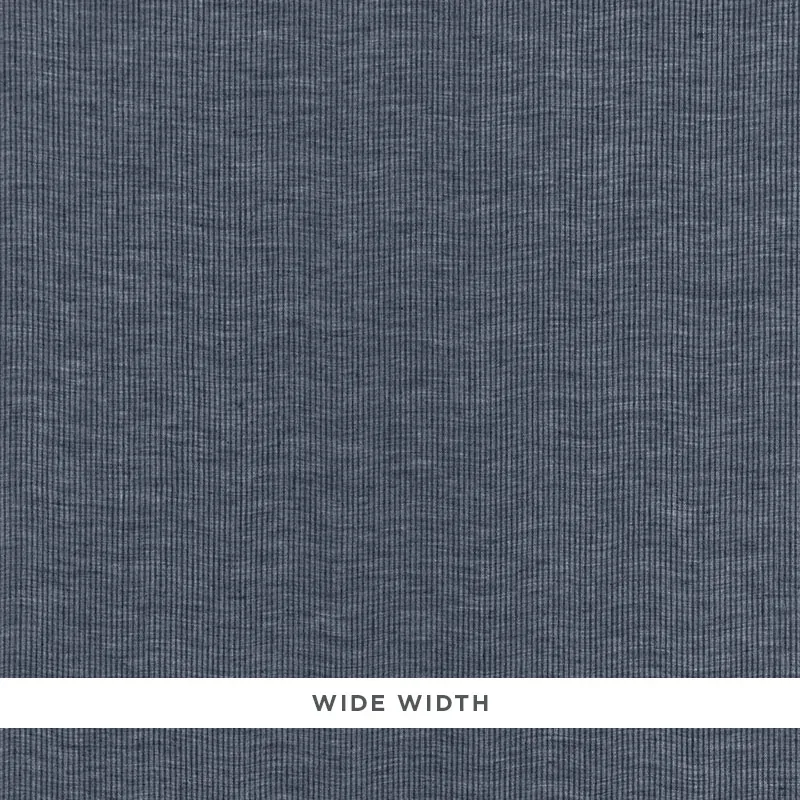 ISLAND STRIPE SHEER fabric INDIGO color by Schumacher