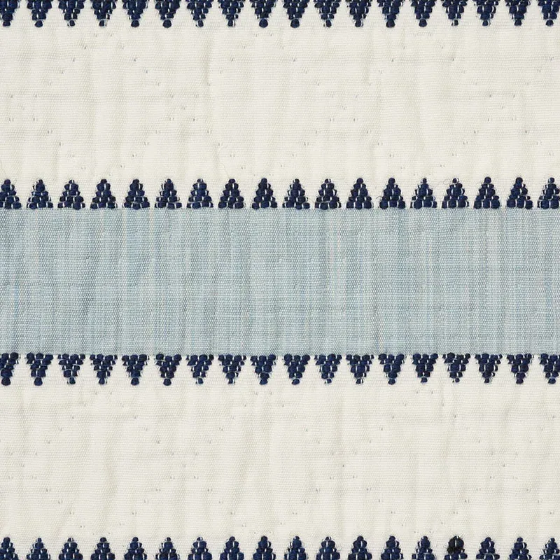 ISOLDE STRIPE MATELASSÉ Fabric – SKY | Schumacher | Wallpape ISOLDE STRIPE MATELASSÉ fabric SKY color by Schumacher