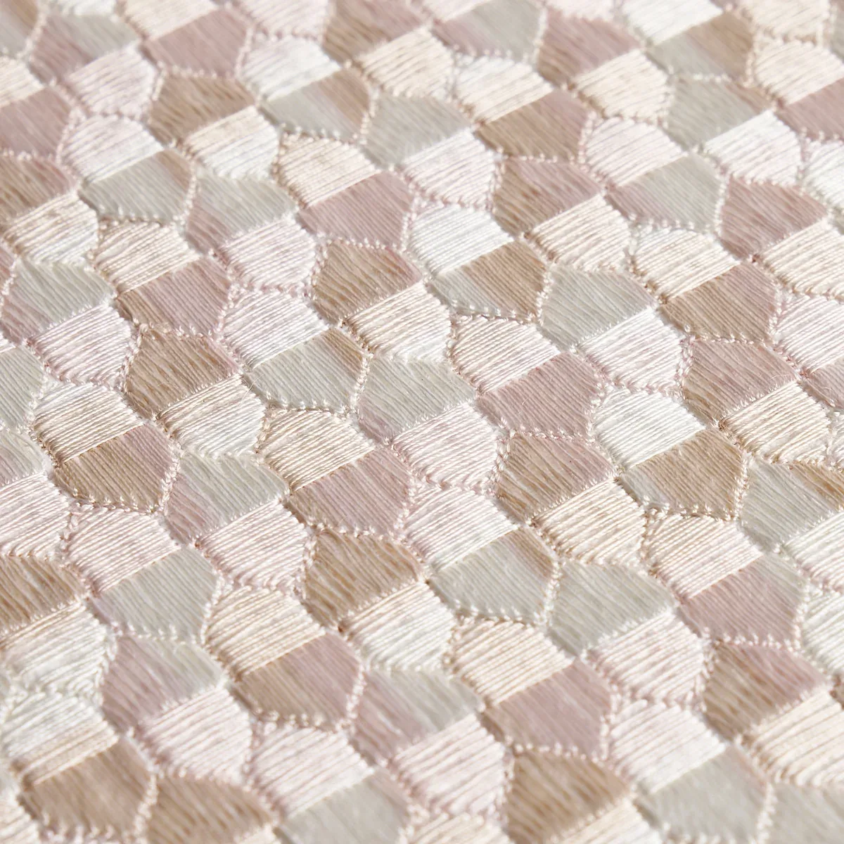 IVINS EMBROIDERY Fabric – BLUSH | Schumacher | Wallpaper Twi IVINS EMBROIDERY fabric BLUSH color by Schumacher