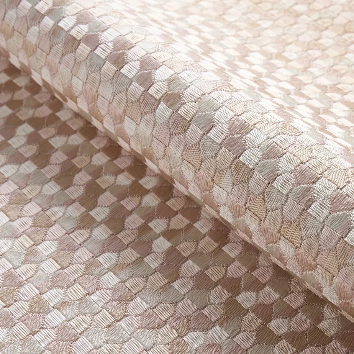 IVINS EMBROIDERY Fabric – BLUSH | Schumacher | Wallpaper Twi IVINS EMBROIDERY fabric BLUSH color by Schumacher