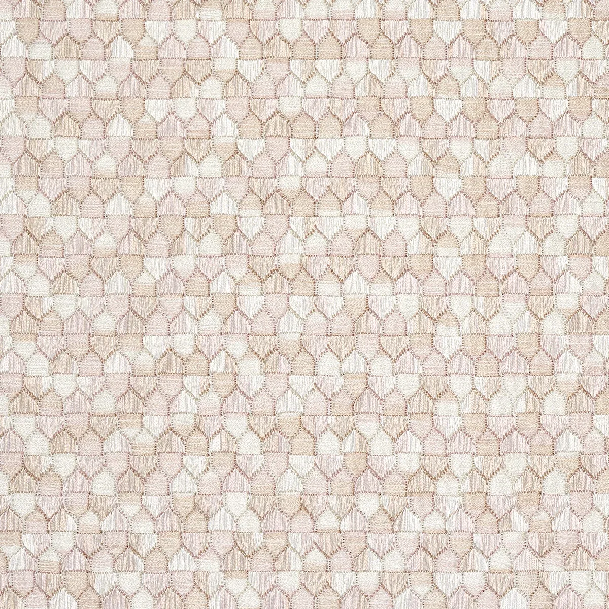 IVINS EMBROIDERY fabric BLUSH color by Schumacher