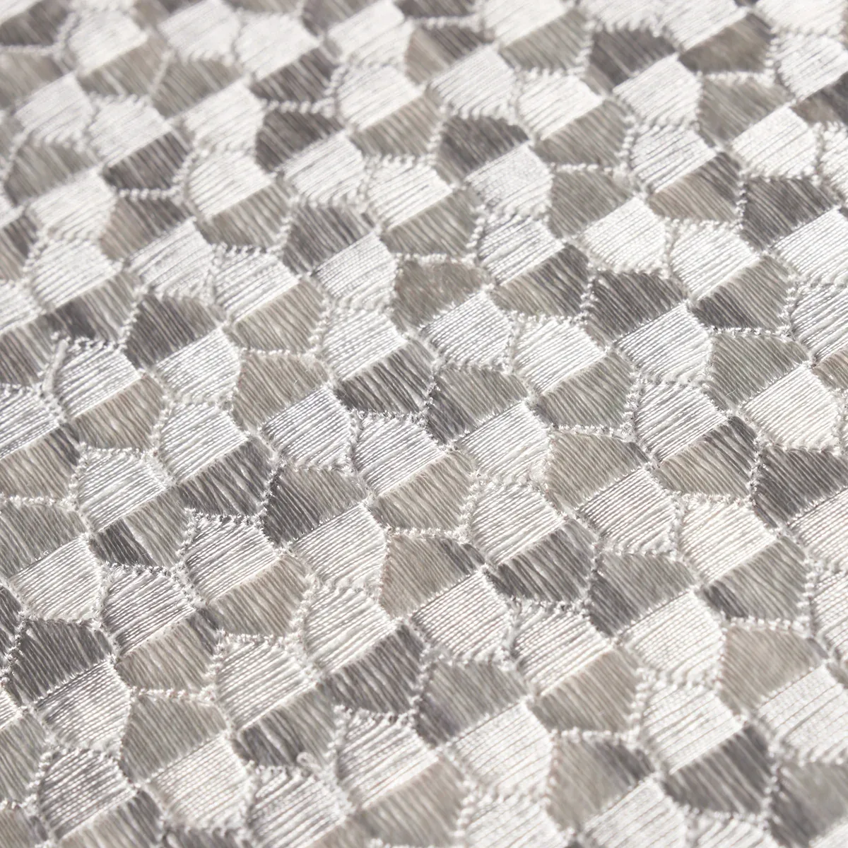 IVINS EMBROIDERY Fabric – GREY | Schumacher | Wallpaper Twin IVINS EMBROIDERY fabric GREY color by Schumacher