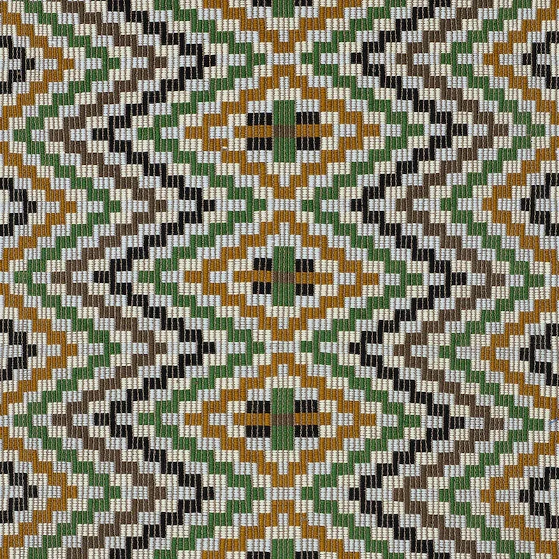 IZAPA HAND WOVEN BROCADE fabric JEWEL color by Schumacher