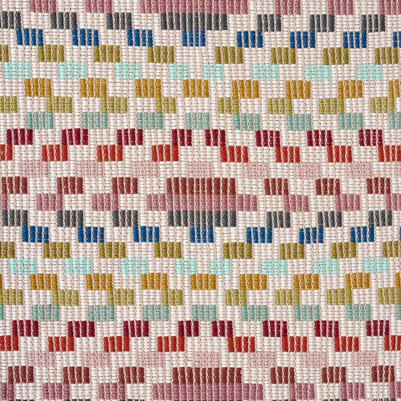IZAPA HAND WOVEN BROCADE fabric MULTI color by Schumacher