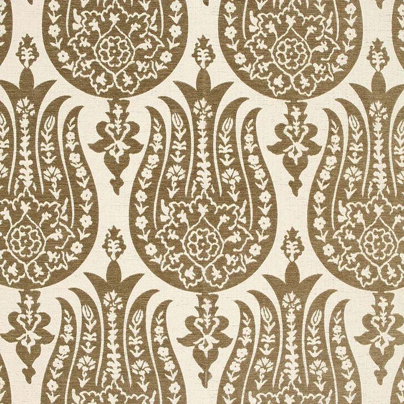 IZMIR CHENILLE fabric MOCHA color by Schumacher