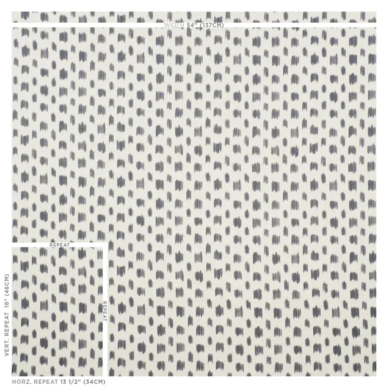 IZMIR IKAT Fabric – BLACK | Schumacher | Wallpaper Twins IZMIR IKAT fabric BLACK color by Schumacher