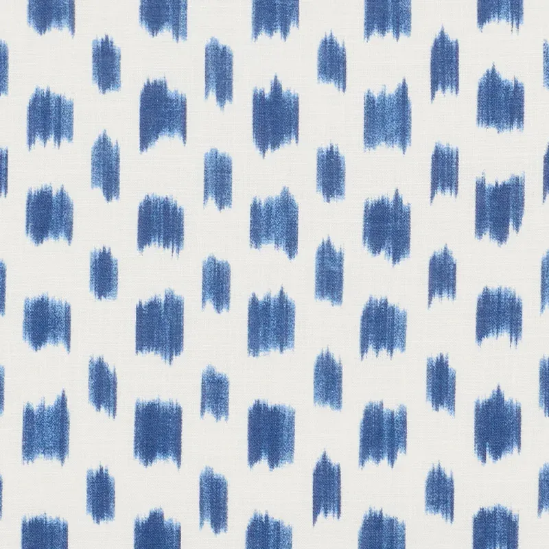 IZMIR IKAT fabric BLUE color by Schumacher