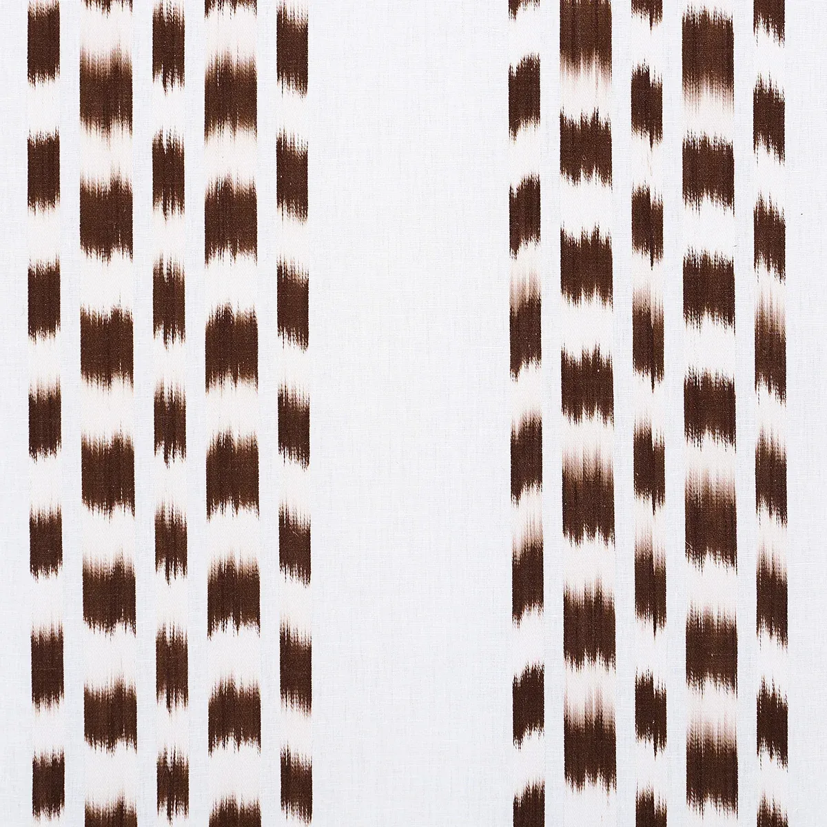IZMIR IKAT STRIPE fabric COCOA color by Schumacher