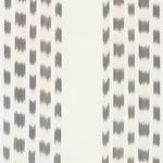 IZMIR IKAT STRIPE fabric GREY color by Schumacher