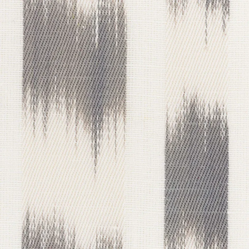 IZMIR IKAT STRIPE fabric GREY color by Schumacher