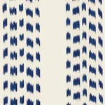 IZMIR IKAT STRIPE Fabric – INDIGO | Schumacher | Wallpaper T IZMIR IKAT STRIPE fabric INDIGO color by Schumacher