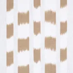IZMIR IKAT STRIPE fabric SAND color by Schumacher