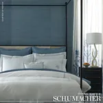IZNIK SHEER Fabric – BLUE | Schumacher | Wallpaper Twins IZNIK SHEER fabric BLUE color by Schumacher