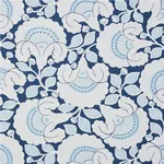 JACKIE APPLIQUÉ EMBROIDERY Fabric – BLUE | Schumacher | Wall JACKIE APPLIQUÉ EMBROIDERY fabric BLUE color by Schumacher