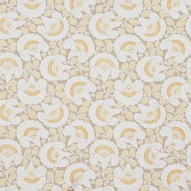 JACKIE APPLIQUÉ EMBROIDERY fabric NATURAL color by Schumacher