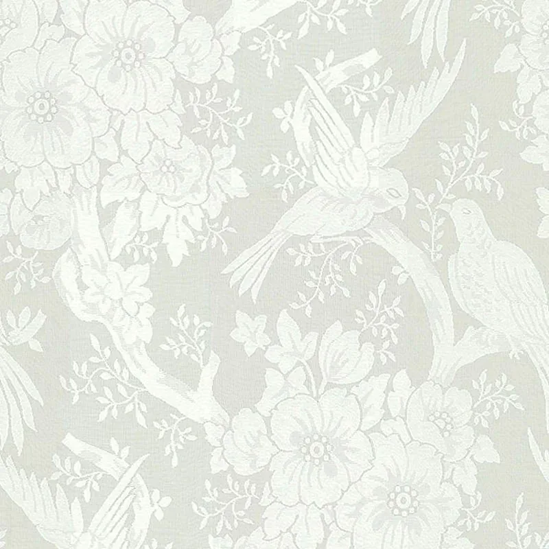 JACQUARD SHEER II fabric IVORY color by Schumacher
