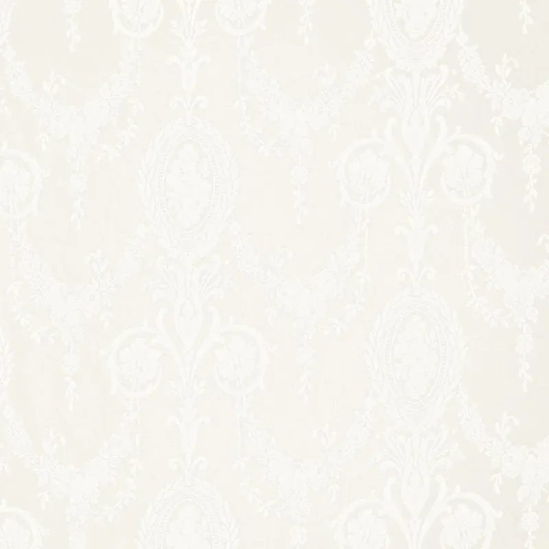 JACQUARD SHEER fabric IVORY color by Schumacher