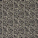 JAGGED MAZE fabric BLACK color by Schumacher