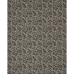 JAGGED MAZE fabric BLACK color by Schumacher
