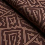 JAGGED MAZE Fabric – BROWN | Schumacher | Wallpaper Twins JAGGED MAZE fabric BROWN color by Schumacher
