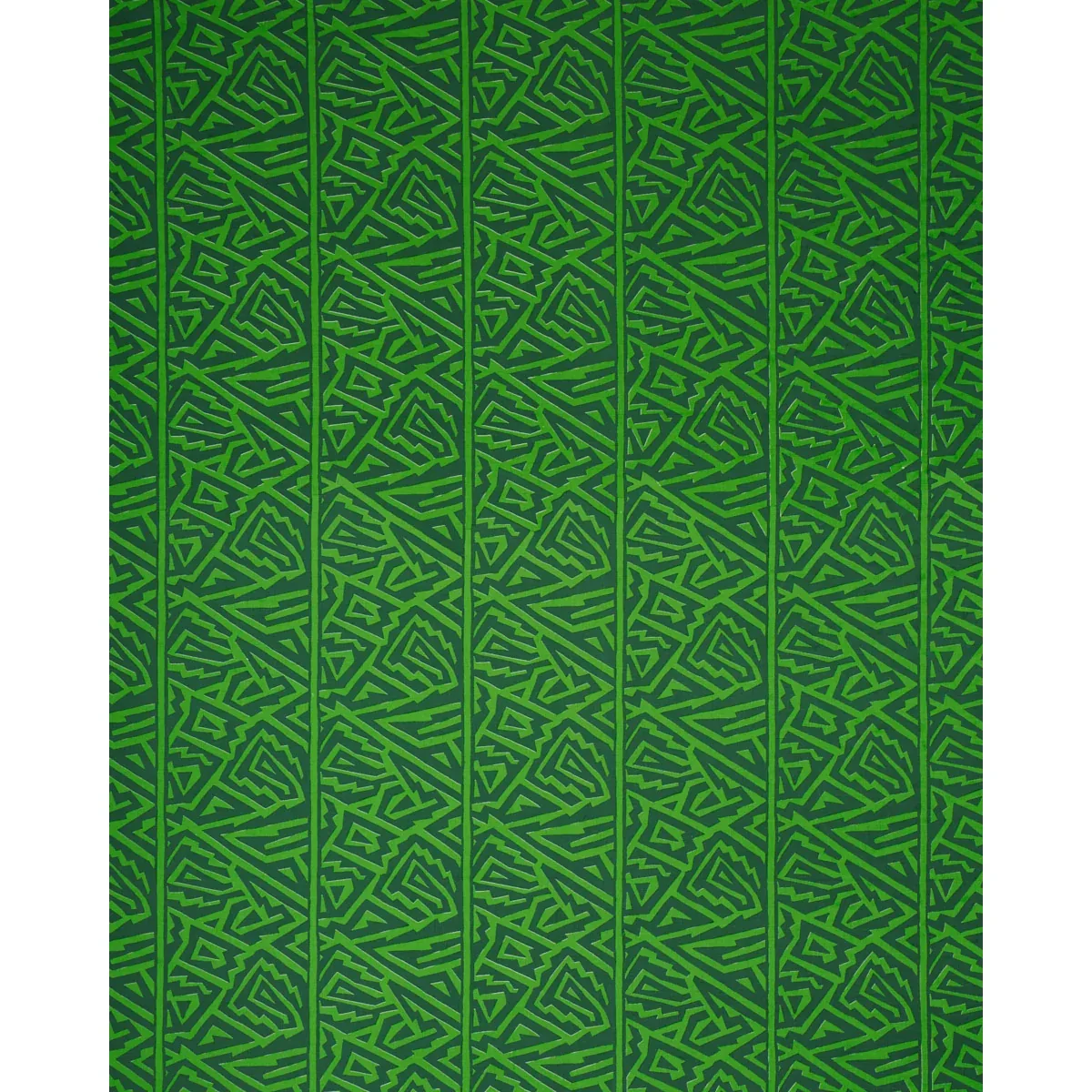 JAGGED MAZE fabric GREEN color by Schumacher